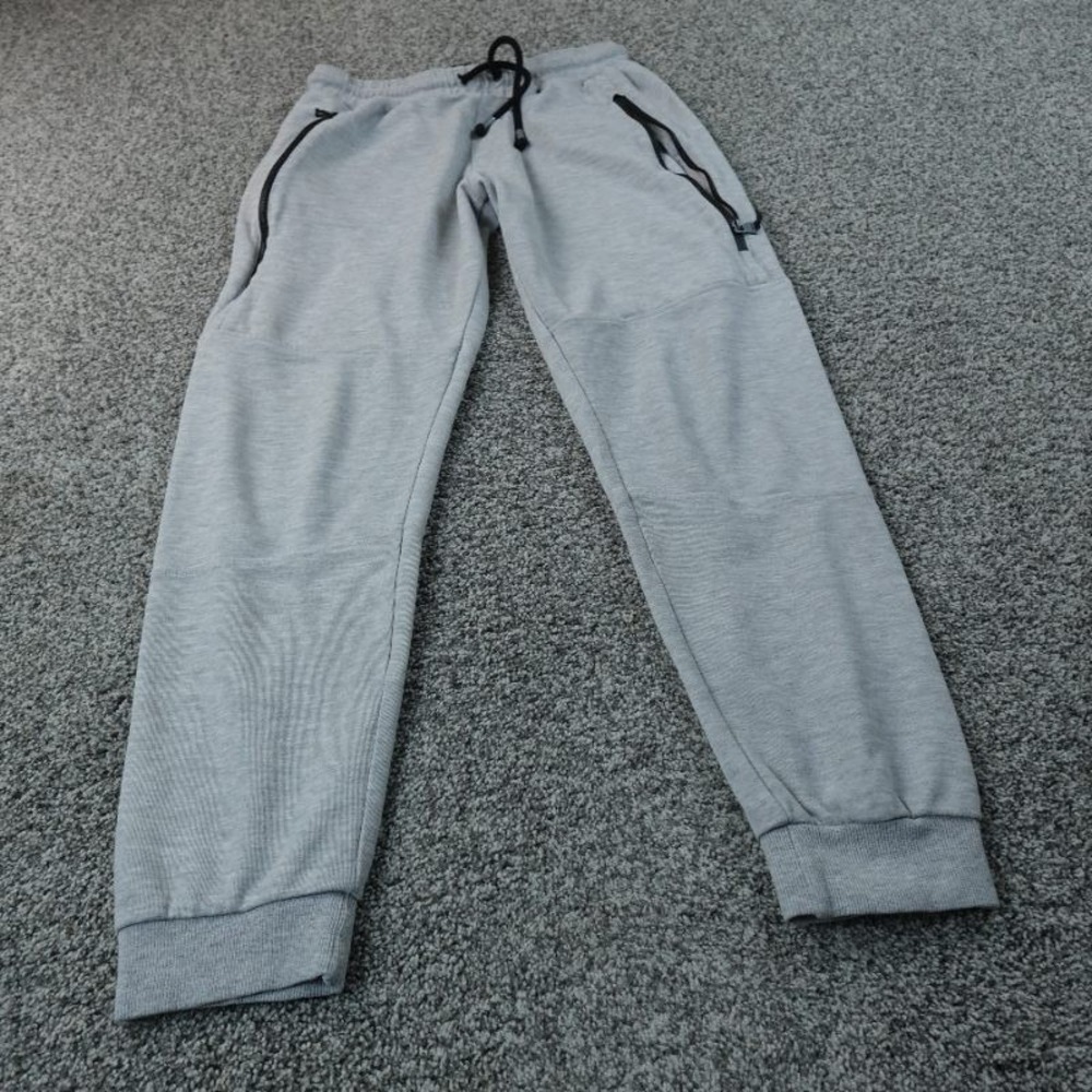 Jordan Craig Sweatpants Mens L Gray Legacy Edition Fleece Jogger Drawstring Pant